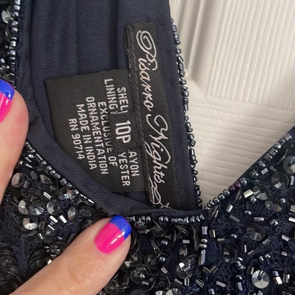 Beautiful sequin prom dress or ball room dress. Very classy! - Picture 3 of 3